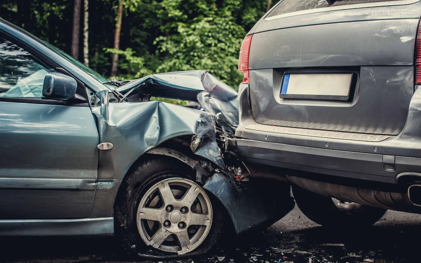 Motor vehicle accident scene for Road Accident Fund claims